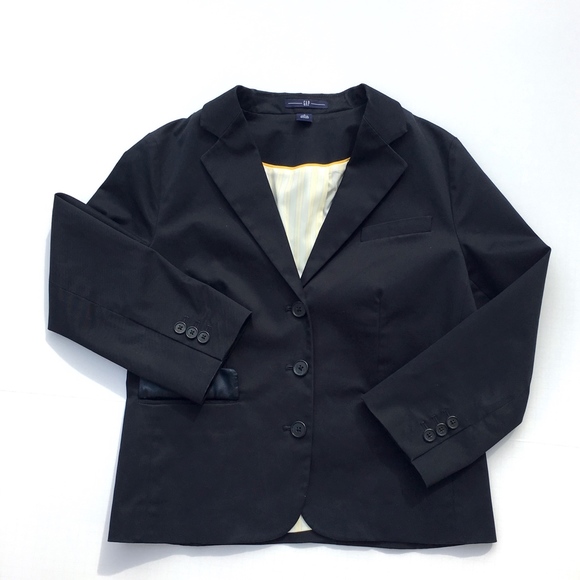 4/$20 GAP Woven Fitted Navy School Blazer sz 6 - Picture 7 of 7